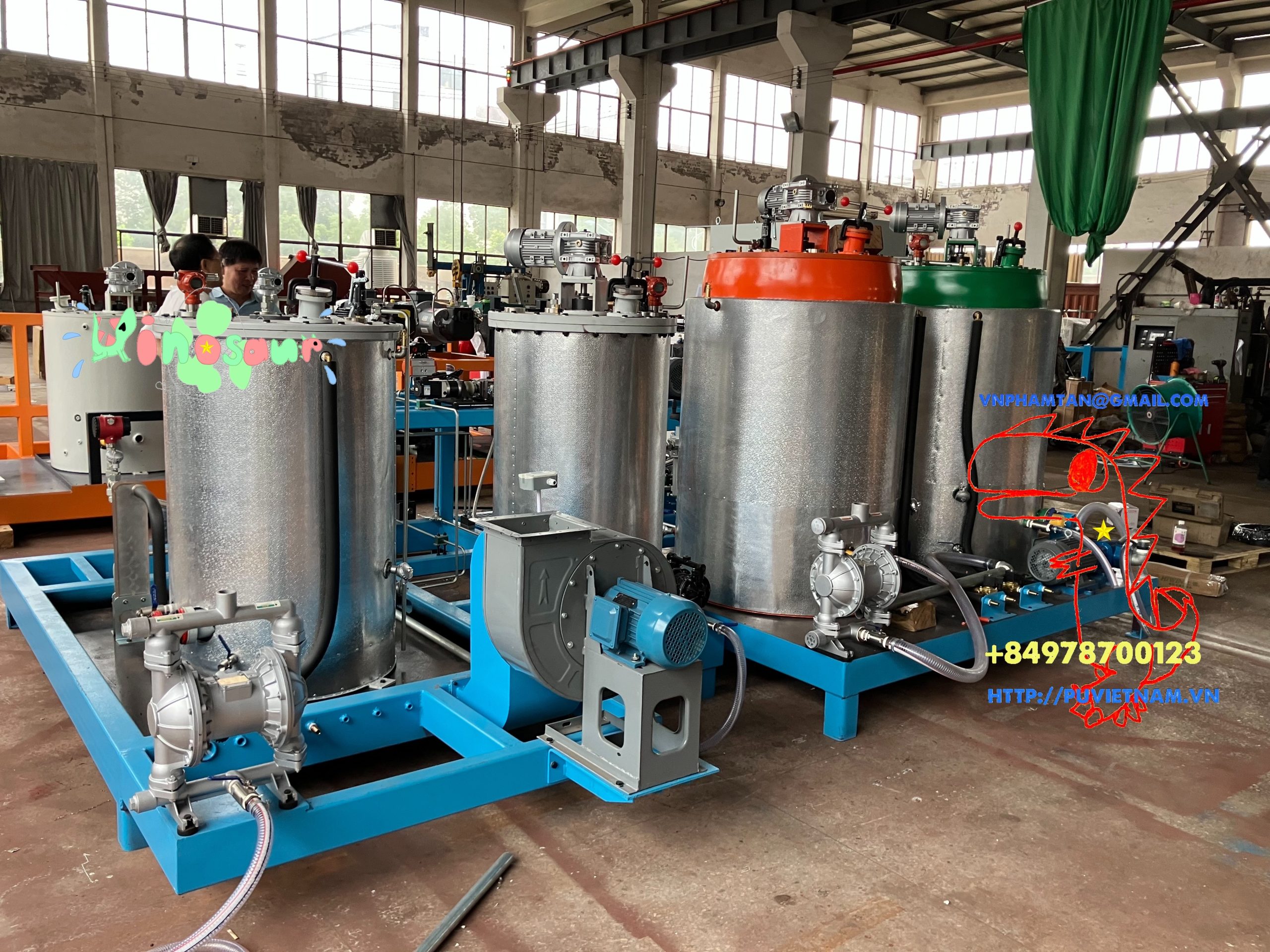 Cung cấp linh kiện và giải pháp sửa chữa nâng cấp máy phun xốp pu tại Việt Nam