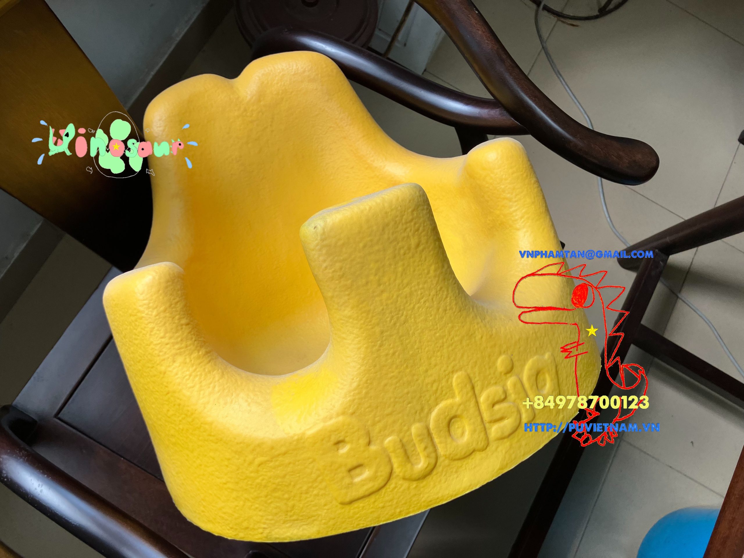 Cung cấp nguyên liệu gia công sản xuất ghế ngồi trẻ em pu skin - Ảnh 5