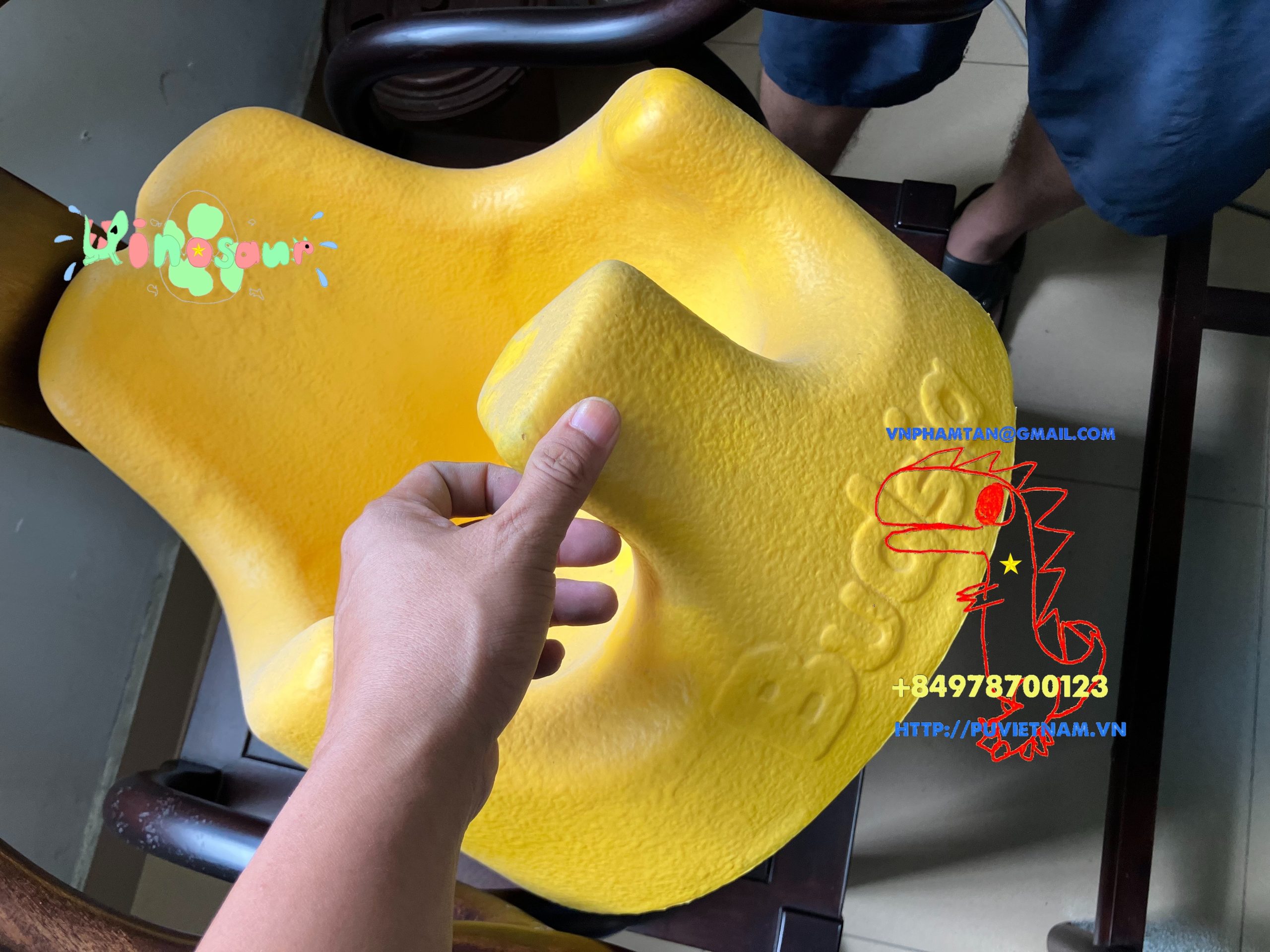 Cung cấp nguyên liệu gia công sản xuất ghế ngồi trẻ em pu skin